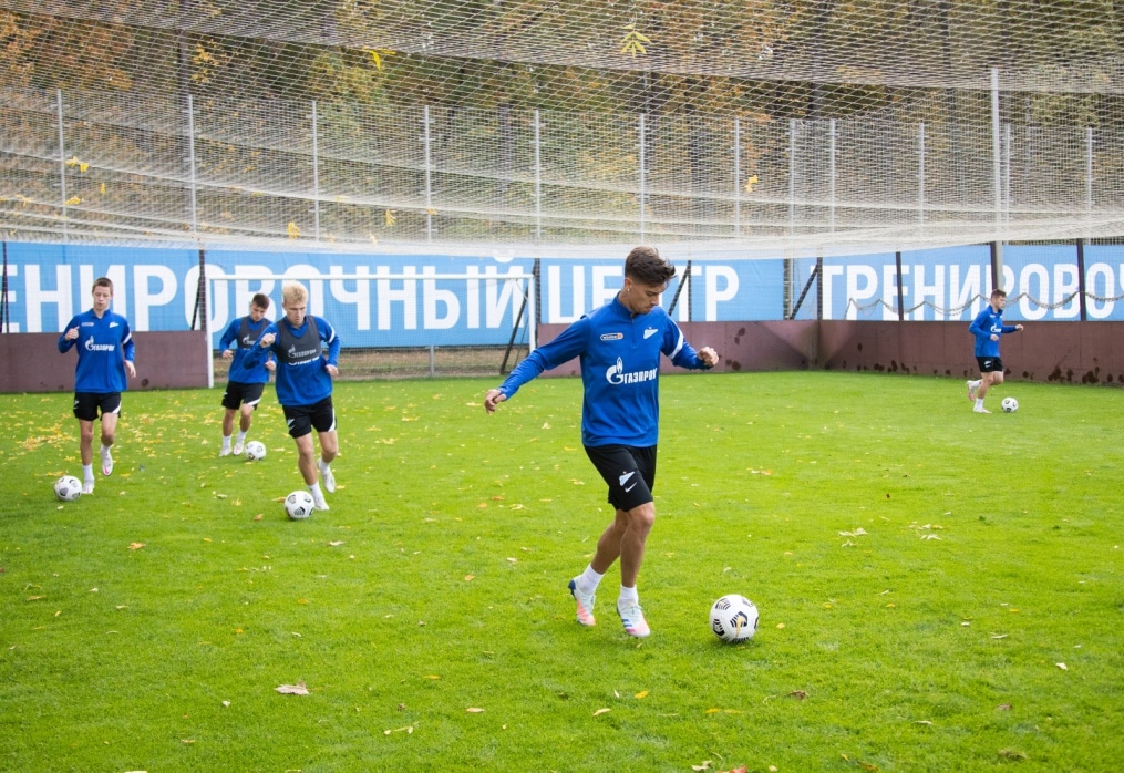 Тренировка «Зенита» перед матчем со «Спартаком»