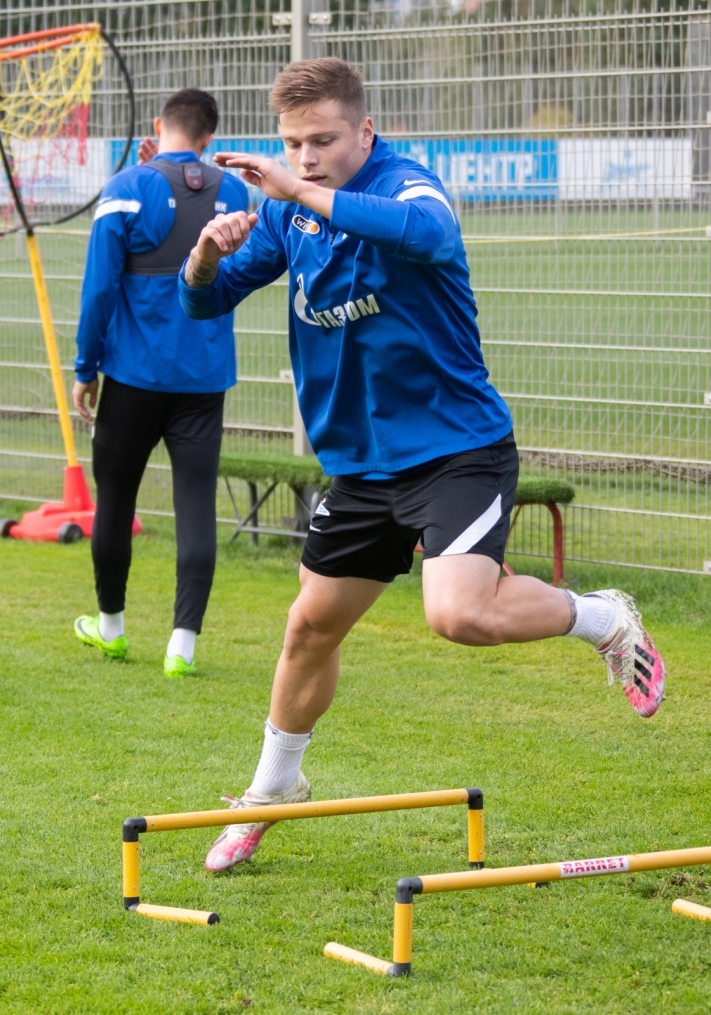 Тренировка «Зенита» перед матчем со «Спартаком»