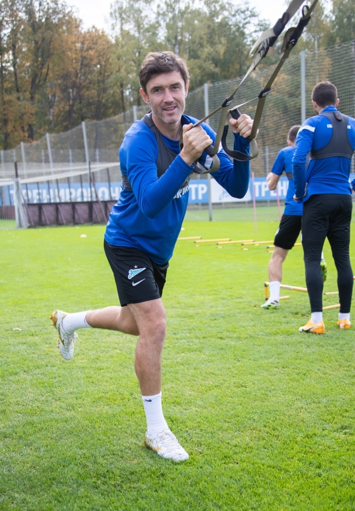 Тренировка «Зенита» перед матчем со «Спартаком»