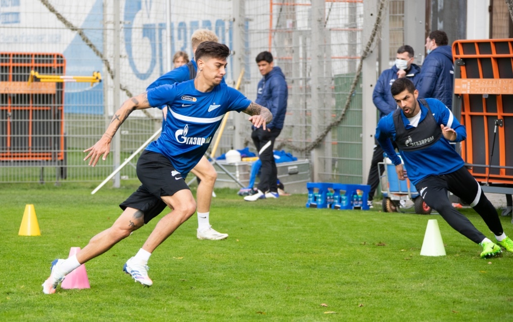 Тренировка «Зенита» перед матчем со «Спартаком»