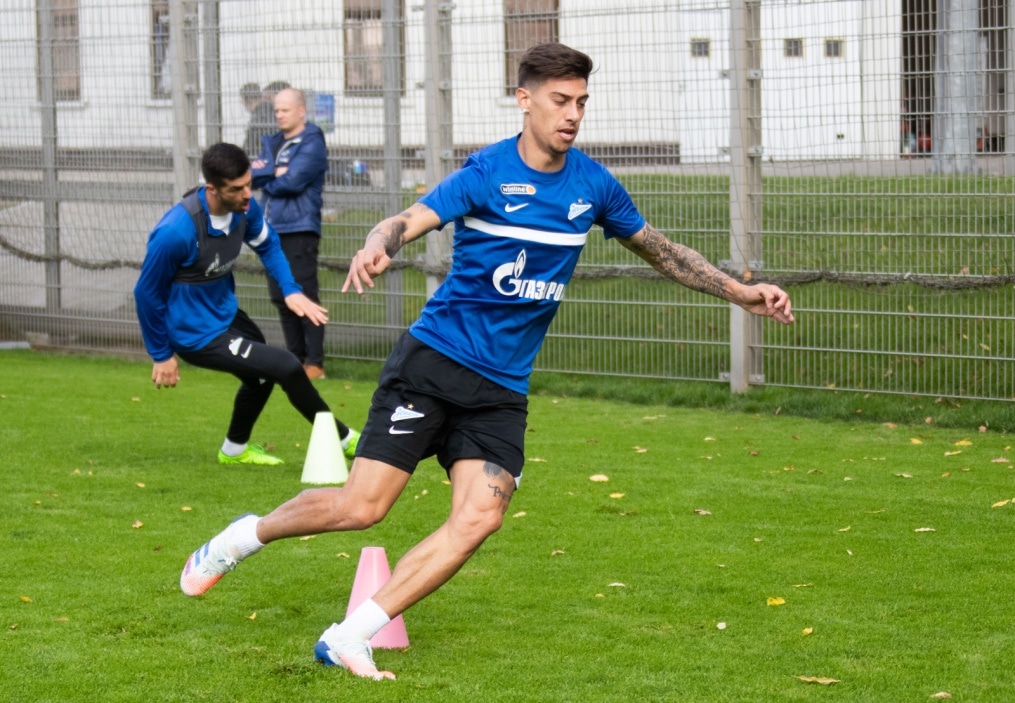 Тренировка «Зенита» перед матчем со «Спартаком»