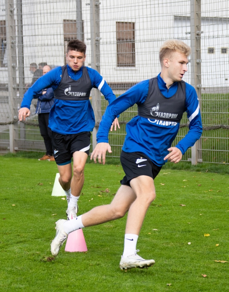 Тренировка «Зенита» перед матчем со «Спартаком»