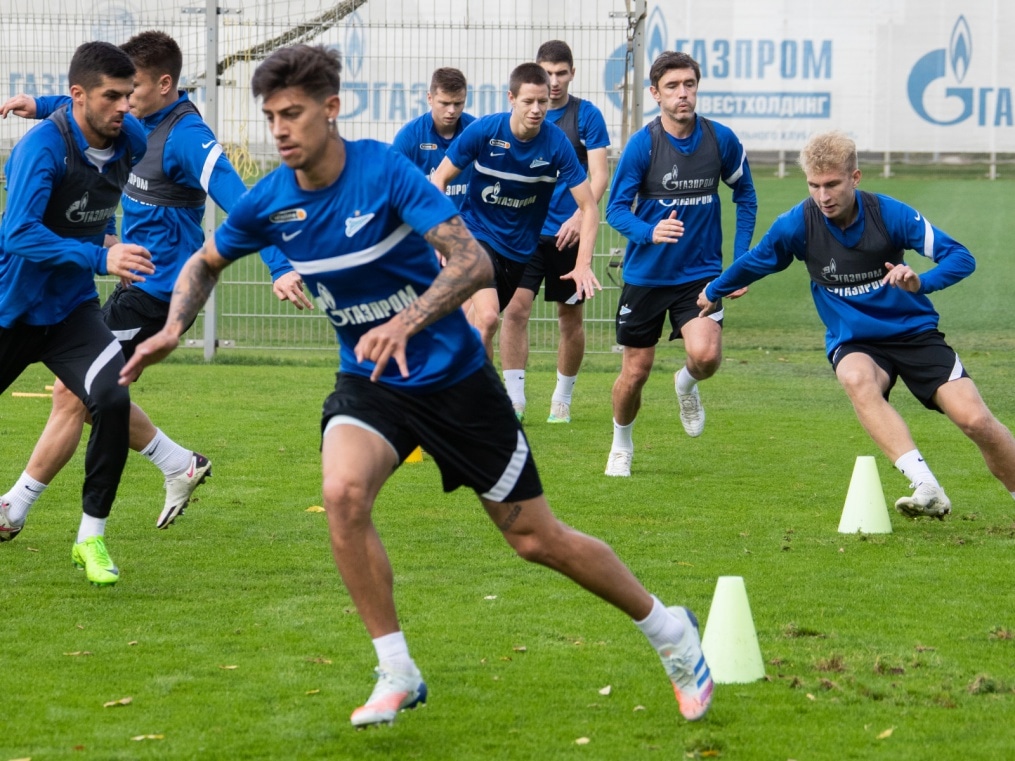 Тренировка «Зенита» перед матчем со «Спартаком»