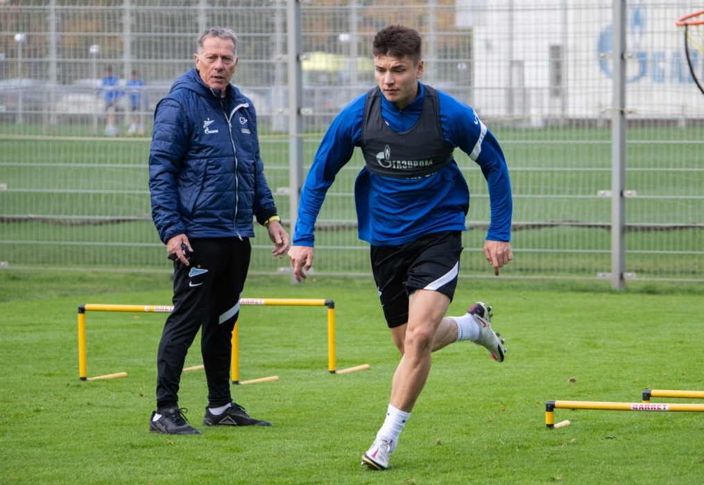 Тренировка «Зенита» перед матчем со «Спартаком»