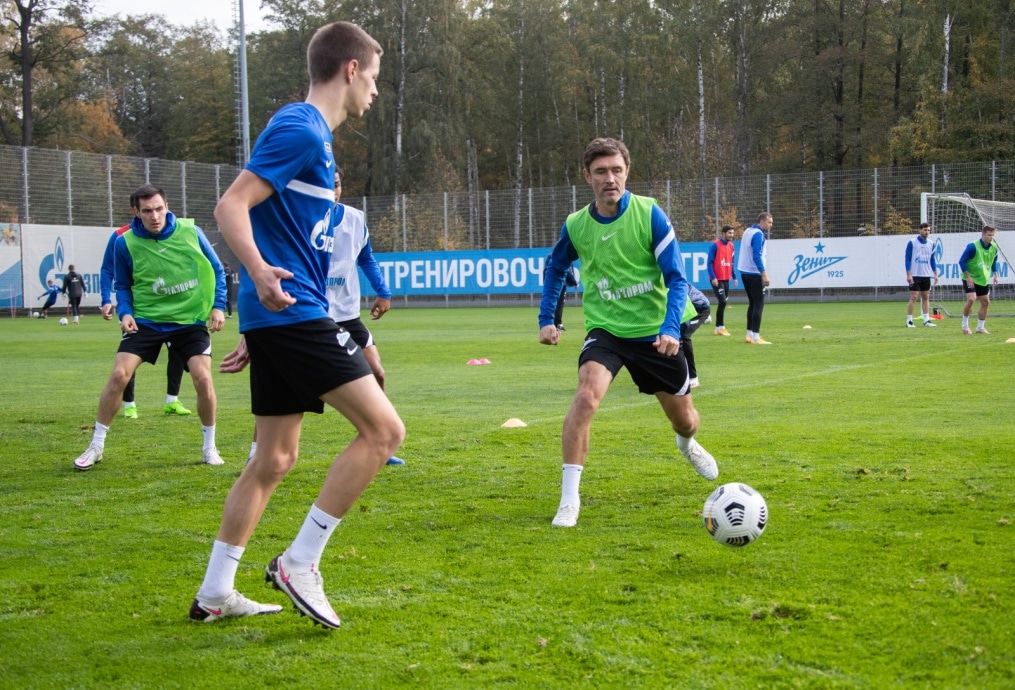 Тренировка «Зенита» перед матчем со «Спартаком»