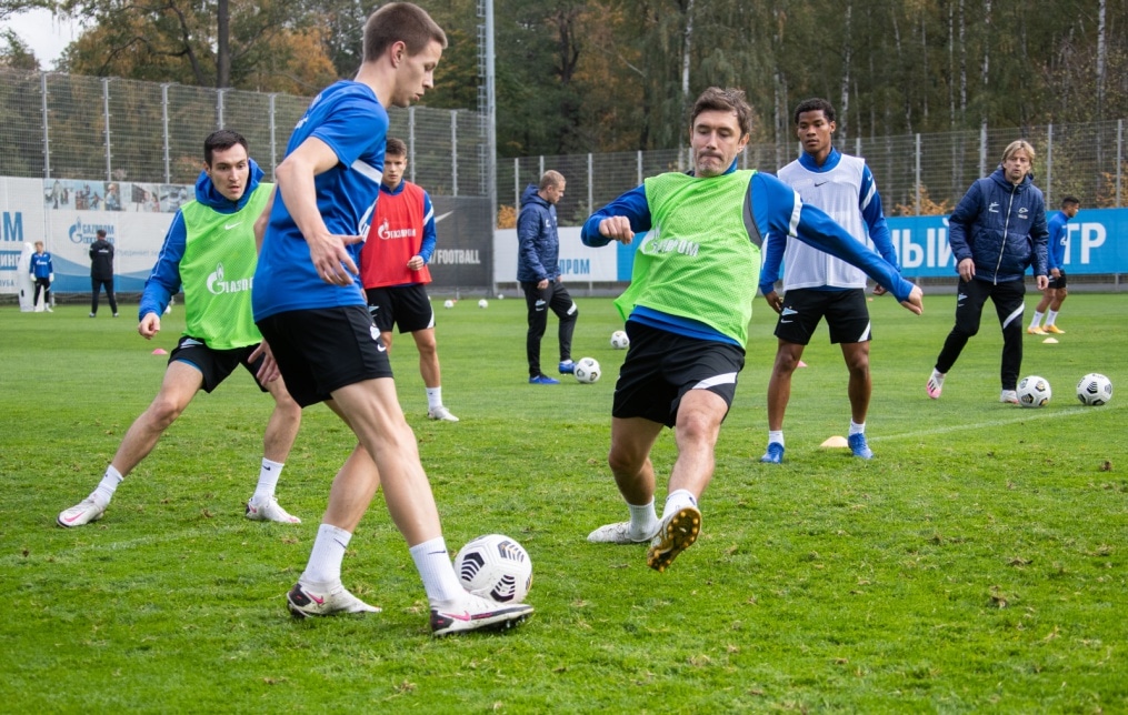 Тренировка «Зенита» перед матчем со «Спартаком»