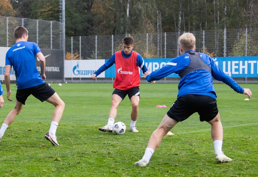 Тренировка «Зенита» перед матчем со «Спартаком»
