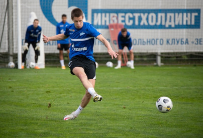 Тренировка «Зенита» перед матчем со «Спартаком»