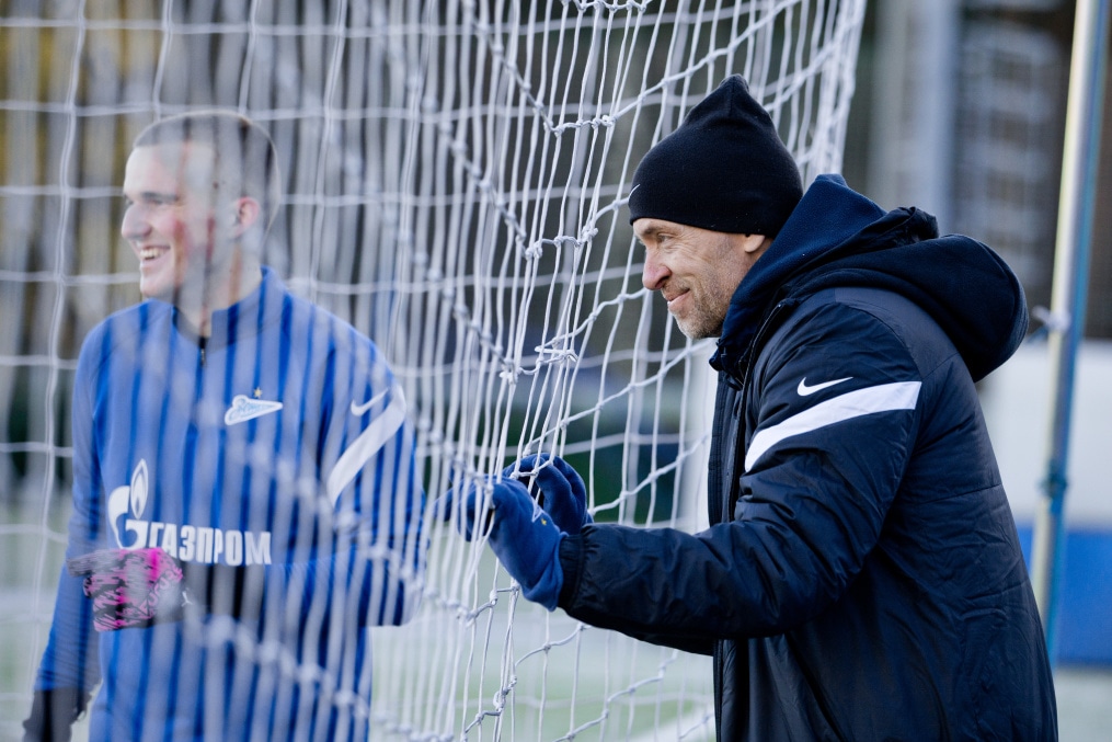 Первая зимняя тренировка «Зенита»-м