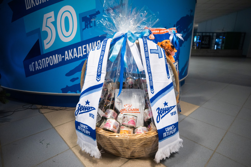 Футболисты и тренеры Академии ФК «Зенит» отвезли подарок в приют во всемирный день домашних животных