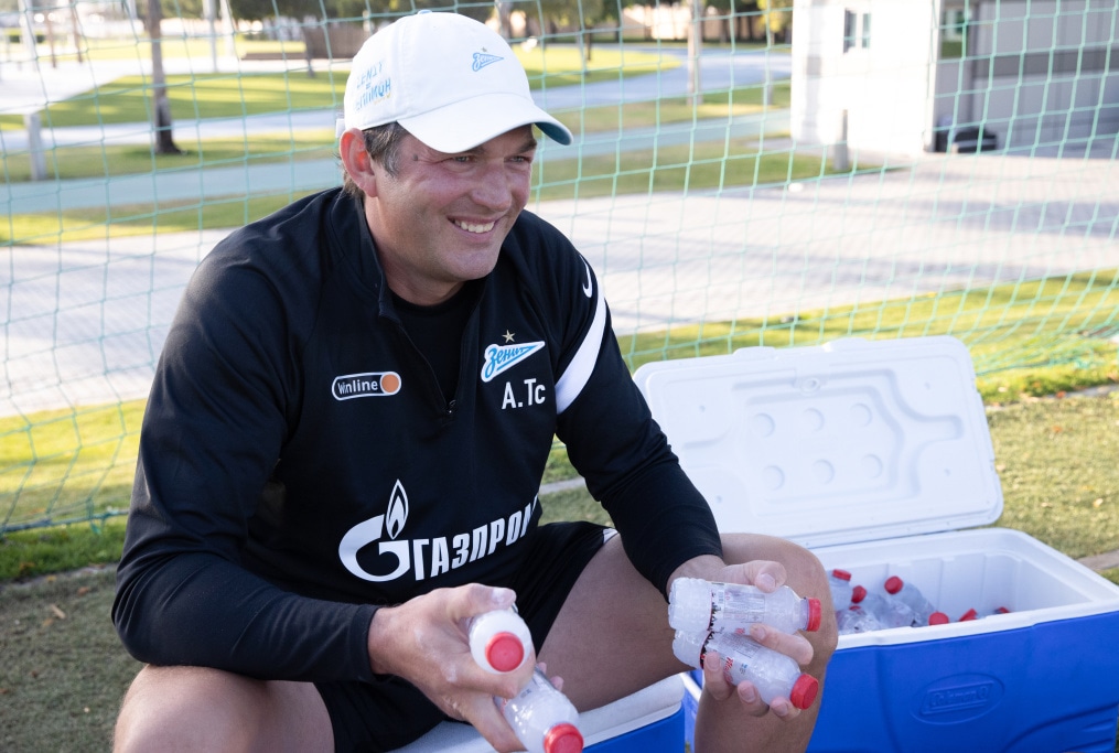 «Газпром»-тренировочные сборы «Зенита» в Дубае: 01 февраля, вечерняя тренировка