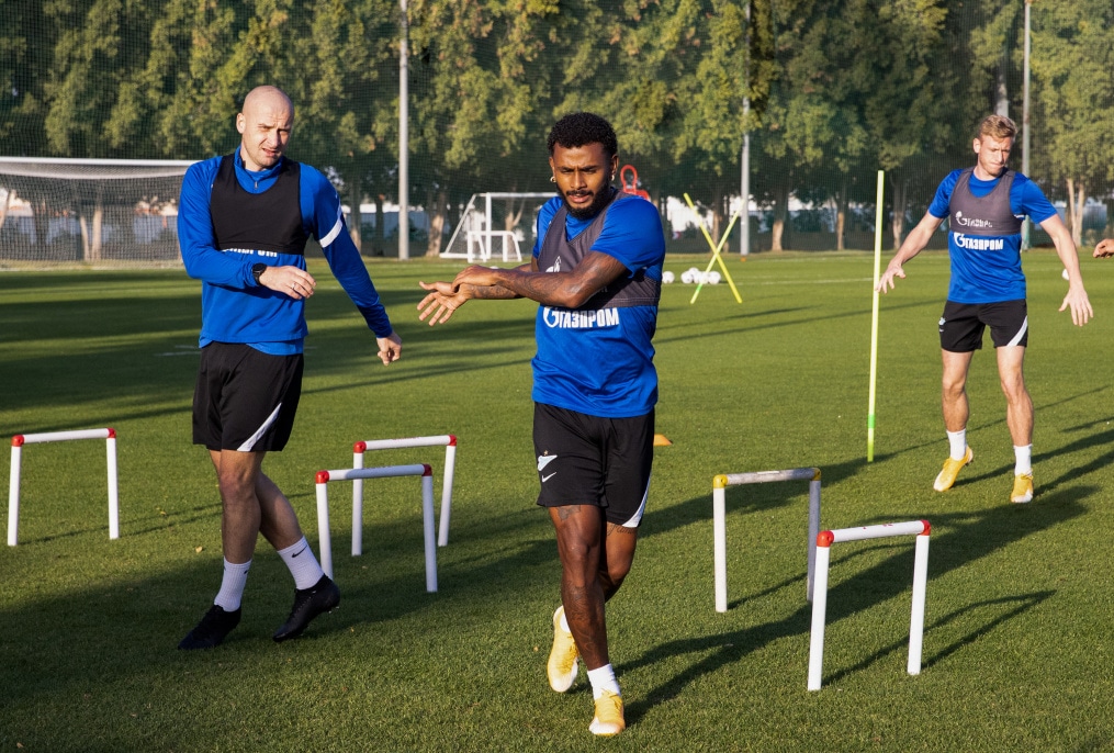 «Газпром»-тренировочные сборы «Зенита» в Дубае: 01 февраля, вечерняя тренировка