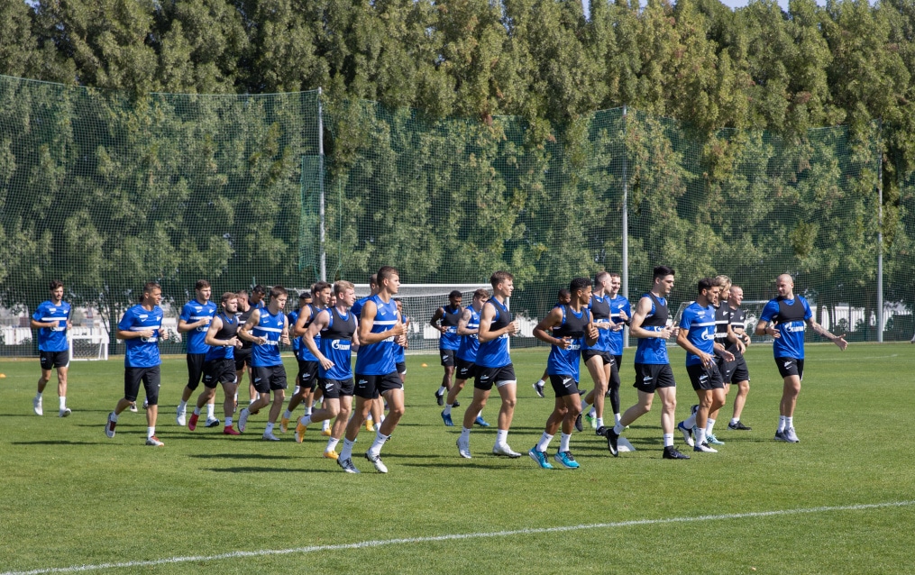 «Газпром»-тренировочные сборы «Зенита» в Дубае: 02 февраля, утренняя тренировка