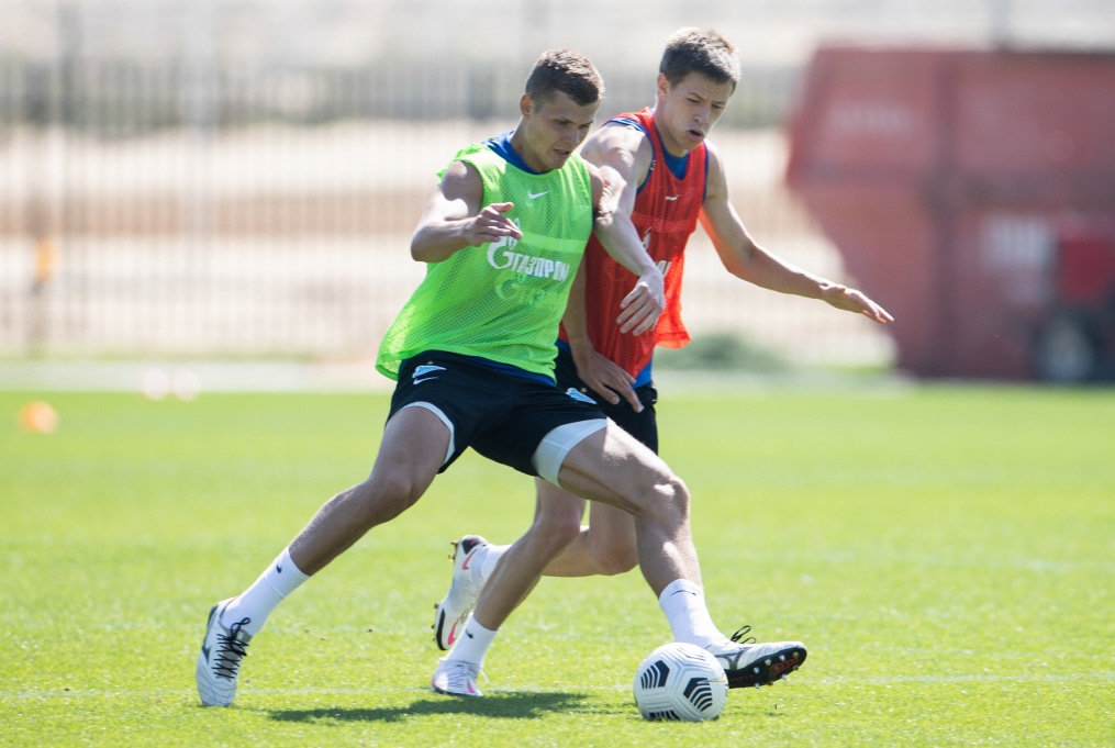 «Газпром»-тренировочные сборы «Зенита» в Дубае: 02 февраля, утренняя тренировка