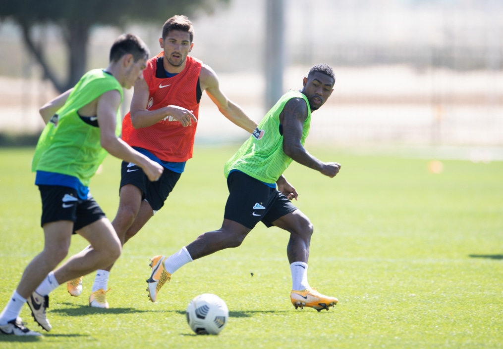 «Газпром»-тренировочные сборы «Зенита» в Дубае: 02 февраля, утренняя тренировка