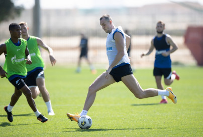 «Газпром»-тренировочные сборы «Зенита» в Дубае: 02 февраля, утренняя тренировка