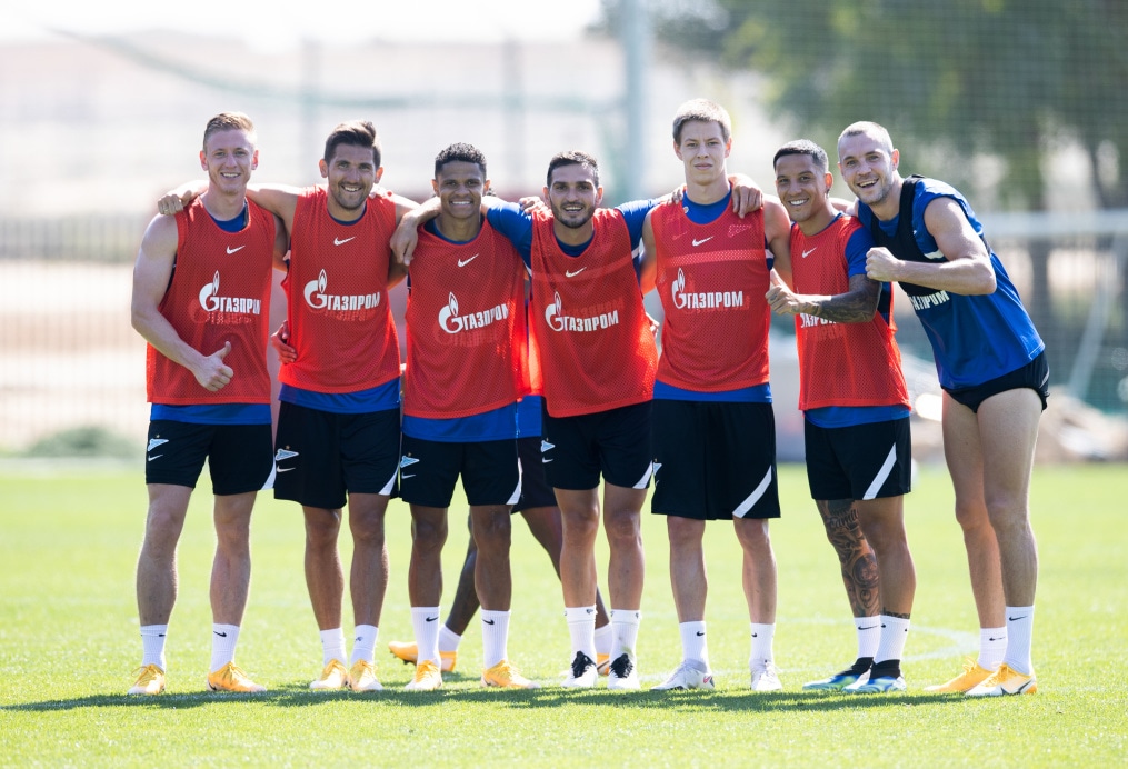 «Газпром»-тренировочные сборы «Зенита» в Дубае: 02 февраля, утренняя тренировка