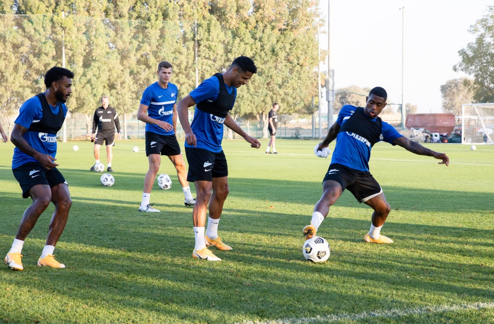 «Газпром»-тренировочные сборы «Зенита» в Дубае: 02 февраля, вечерняя тренировка