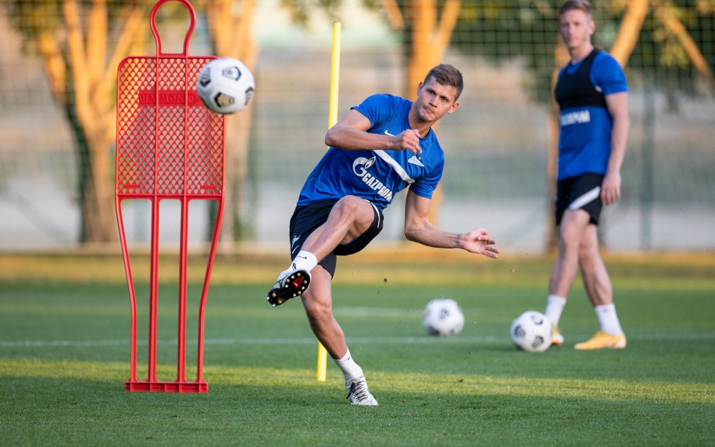 «Газпром»-тренировочные сборы «Зенита» в Дубае: 02 февраля, вечерняя тренировка