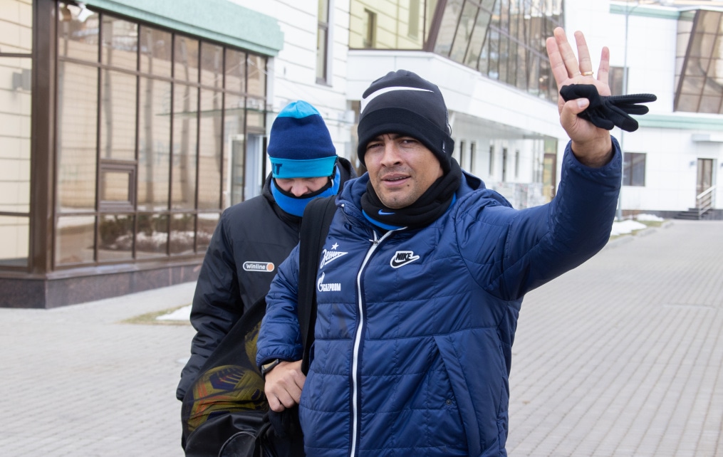 Тренировка «Зенита» перед матчем с «Рубином»