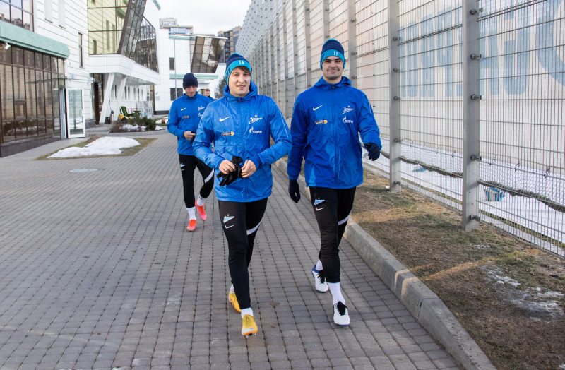 Тренировка «Зенита» перед матчем с «Рубином»