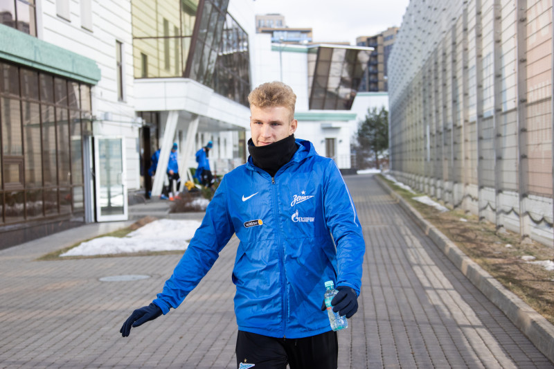 Тренировка «Зенита» перед матчем с «Рубином»