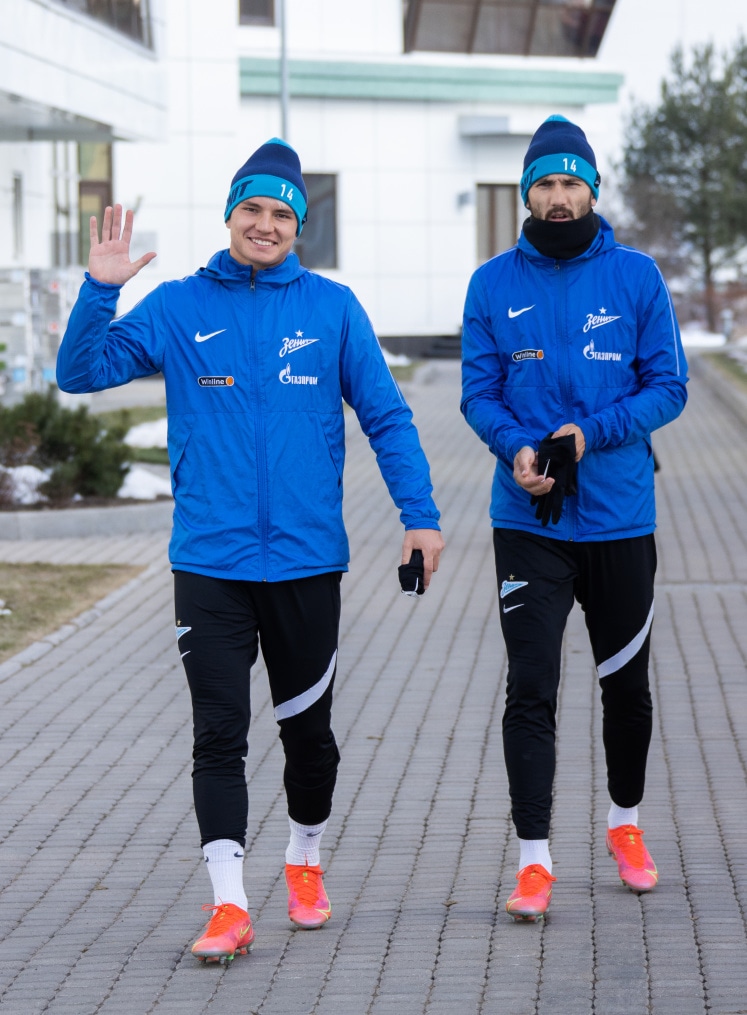 Тренировка «Зенита» перед матчем с «Рубином»