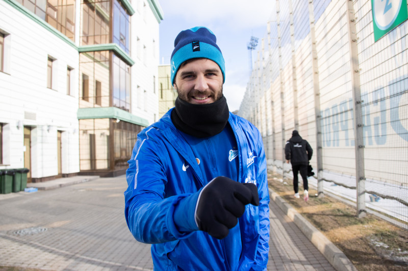 Тренировка «Зенита» перед матчем с «Рубином»