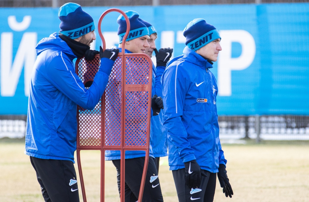 Тренировка «Зенита» перед матчем с «Рубином»