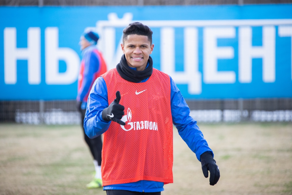 Тренировка «Зенита» перед матчем с «Рубином»