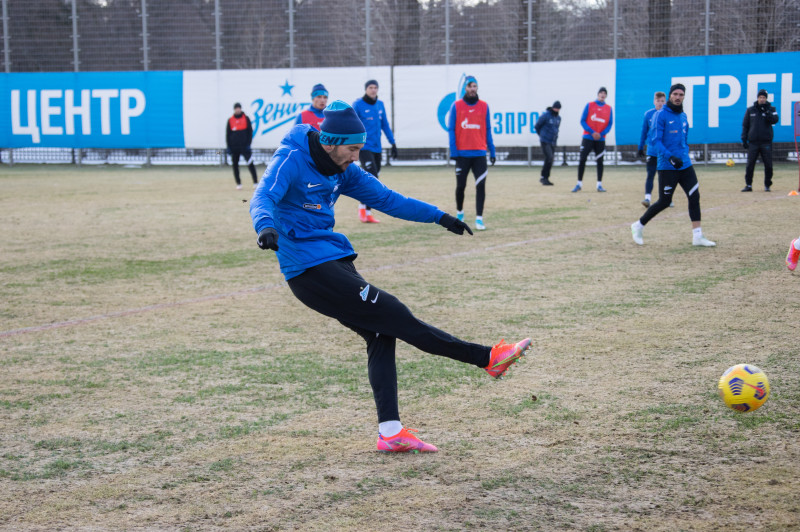 Тренировка «Зенита» перед матчем с «Рубином»