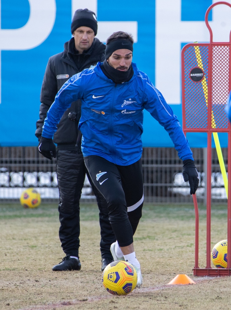 Тренировка «Зенита» перед матчем с «Рубином»