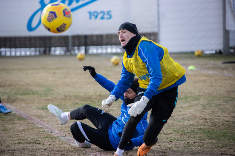 Тренировка «Зенита» перед матчем с «Рубином»