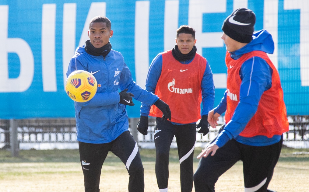 Тренировка «Зенита» перед матчем с «Рубином»