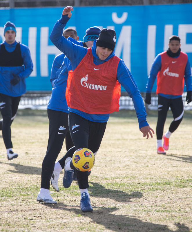 Тренировка «Зенита» перед матчем с «Рубином»