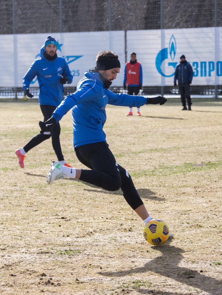 Тренировка «Зенита» перед матчем с «Рубином»