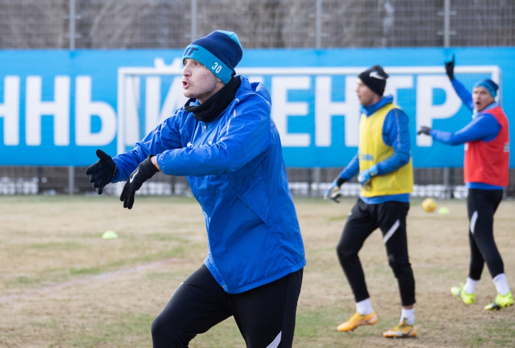 Тренировка «Зенита» перед матчем с «Рубином»
