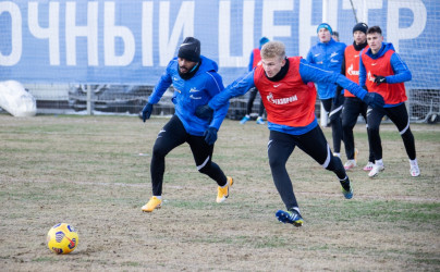Тренировка «Зенита» перед матчем с «Рубином»