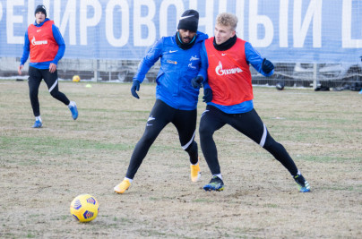 Тренировка «Зенита» перед матчем с «Рубином»