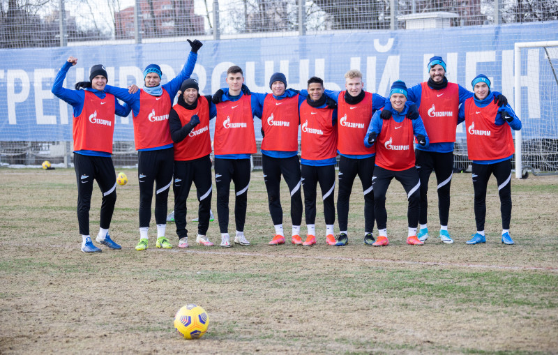 Тренировка «Зенита» перед матчем с «Рубином»