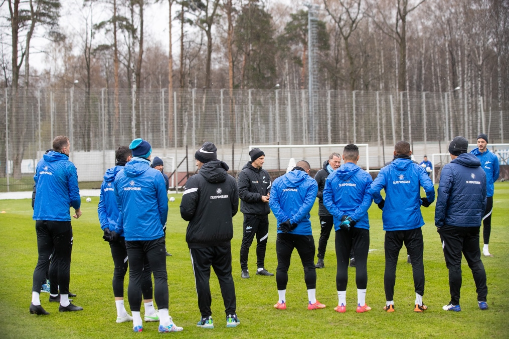 Тренировка «Зенита» перед матчем с «Уфой»