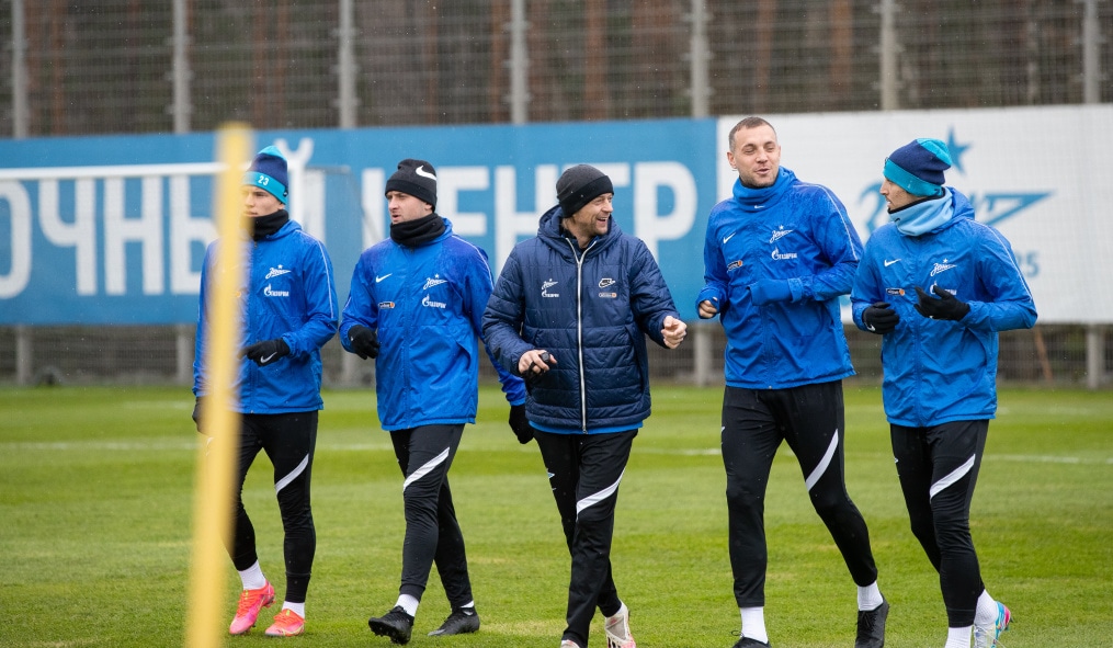 Тренировка «Зенита» перед матчем с «Уфой»