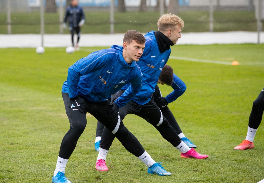 Тренировка «Зенита» перед матчем с «Уфой»