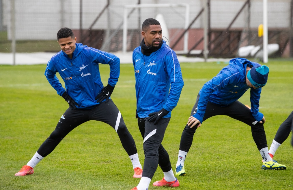 Тренировка «Зенита» перед матчем с «Уфой»