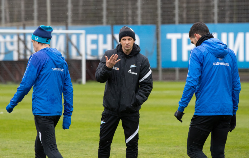 Тренировка «Зенита» перед матчем с «Уфой»