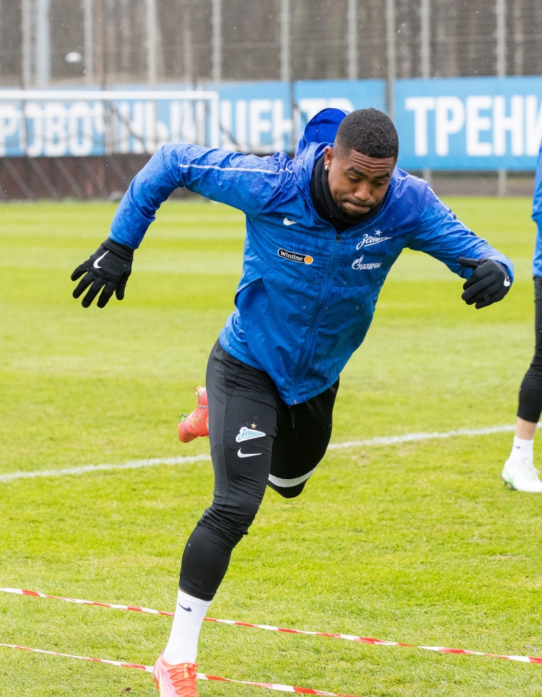 Тренировка «Зенита» перед матчем с «Уфой»