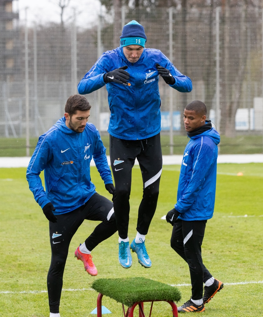 Тренировка «Зенита» перед матчем с «Уфой»