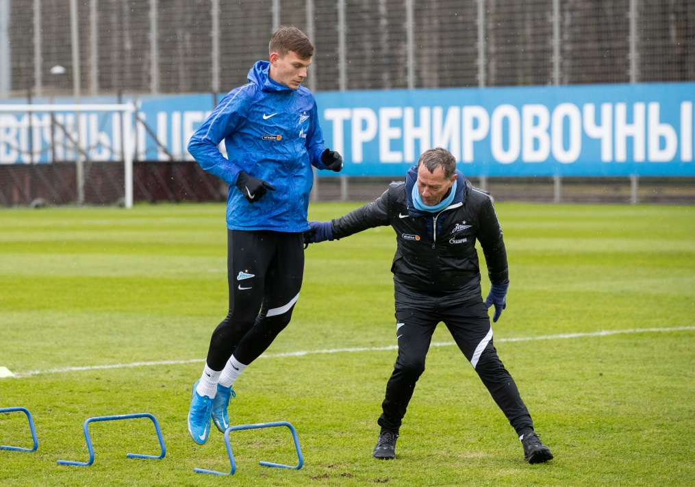 Тренировка «Зенита» перед матчем с «Уфой»