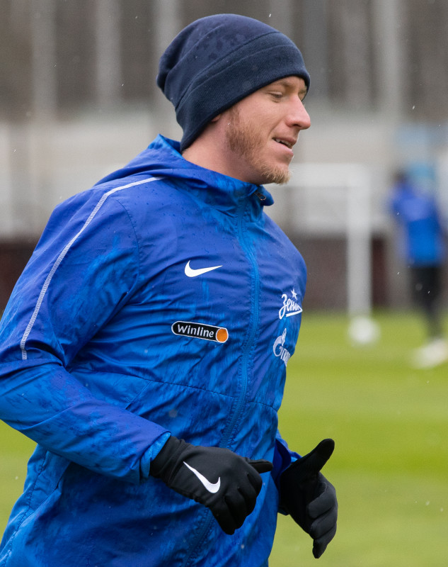 Тренировка «Зенита» перед матчем с «Уфой»