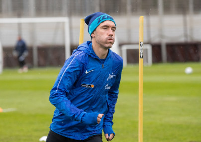 Тренировка «Зенита» перед матчем с «Уфой»